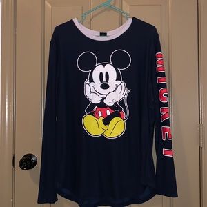 NAVY BLUE MICKEY MOUSE LONG SLEEVE♥️